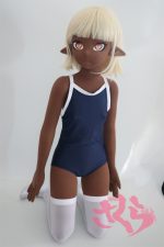 138cm Sakuradoll 1/1 Sponge Love Doll Tan Skin Blue Swimwear Suit - Image 2