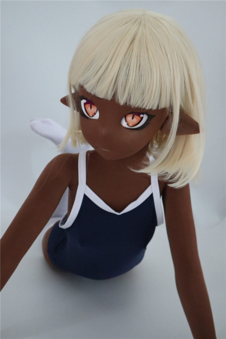 138cm Estartek 1 1 Japan Anime Sakura Elf Sex Doll Tan Skin Blue