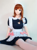 160cm Estartek Sakura Doll 1/1 High Quality Febric Sex Doll MITA Maid Costume Brown Hair Version