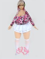 160cm Sakuradoll Camouflage Hoodie Girl Huge Breasts Fabric Anime Love Doll - Image 2